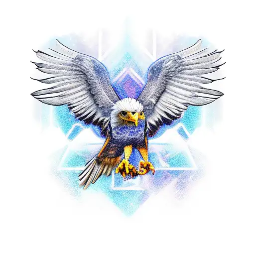Radiology-themed Eagle With X-ray Wings