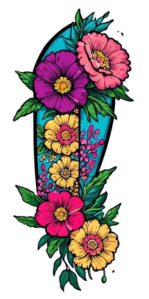 Floral Leg Sleeve Inspired