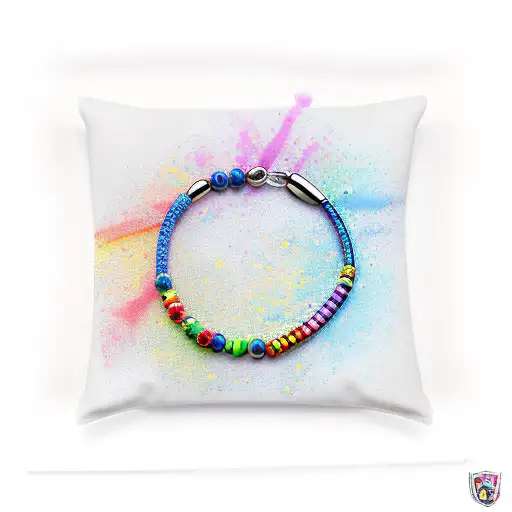 A Vibrant Rainbow Bracelet