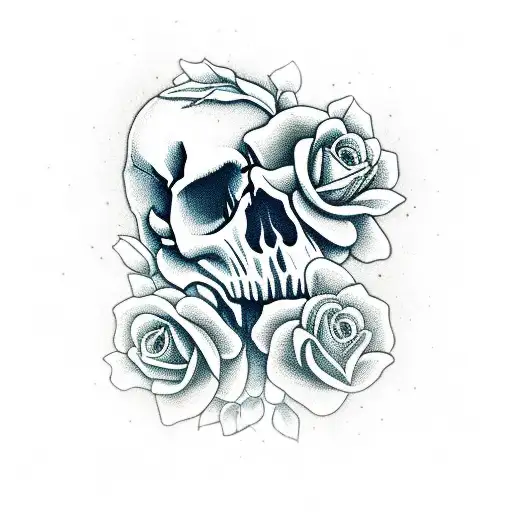 Skull And Roses