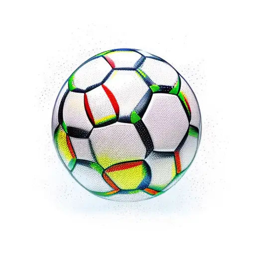 Soccer Player Dribbling A Ball Through A Field Of Flowers