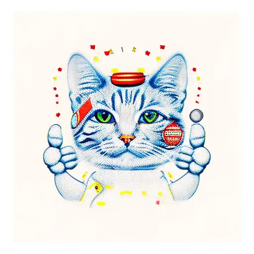 Lucky Cat With Street Wear