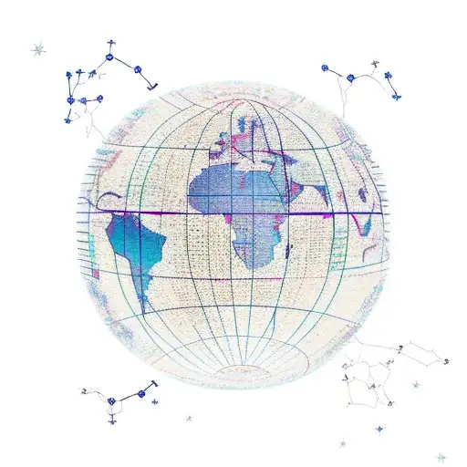 A Globe With A Trail Of Airplane Routes Connecting Different Continents
