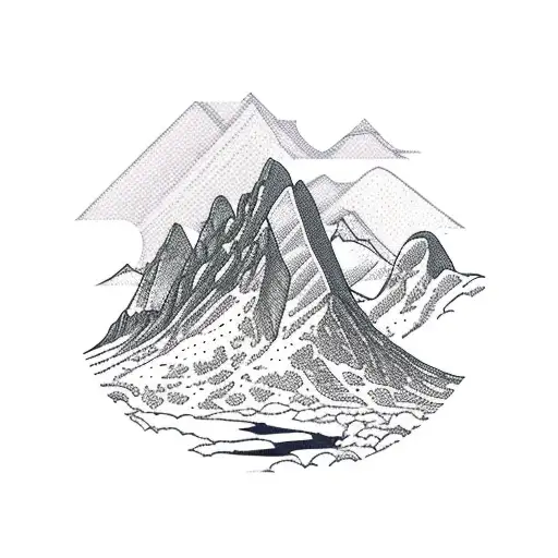 Mountain Scene From The Isle Of Skye