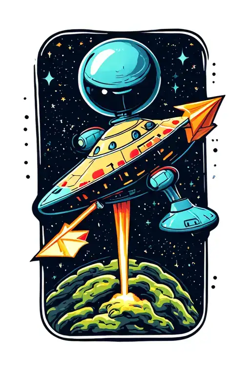 Spaceship Sagittarius Arrow Ufo Alien