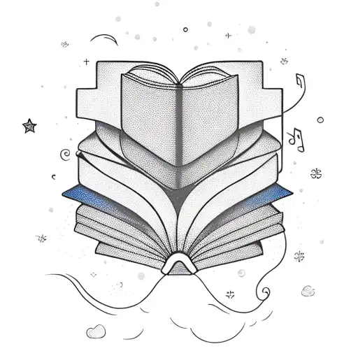 Magical Book With Floating Letters