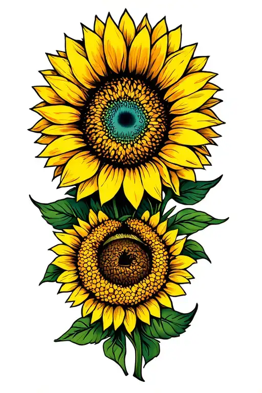 Sunflower Intertwined