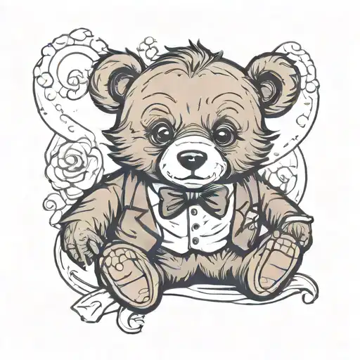 Baby Bear In A Tuxedo