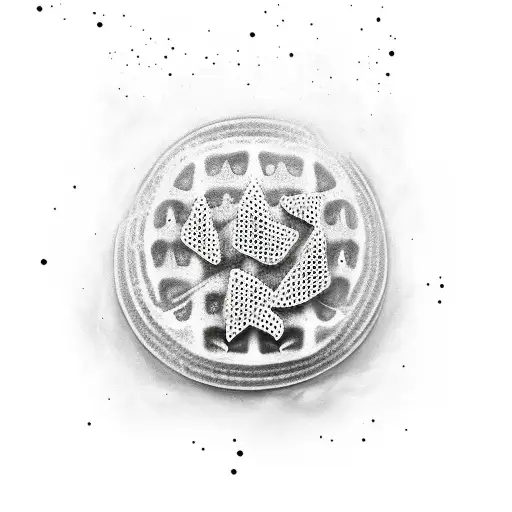 Eggo Waffle Minimalist In Black