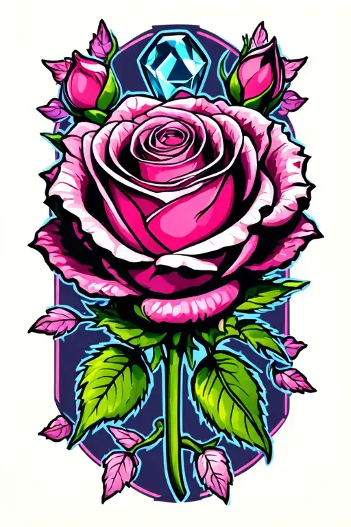 Rose March April Birthstone