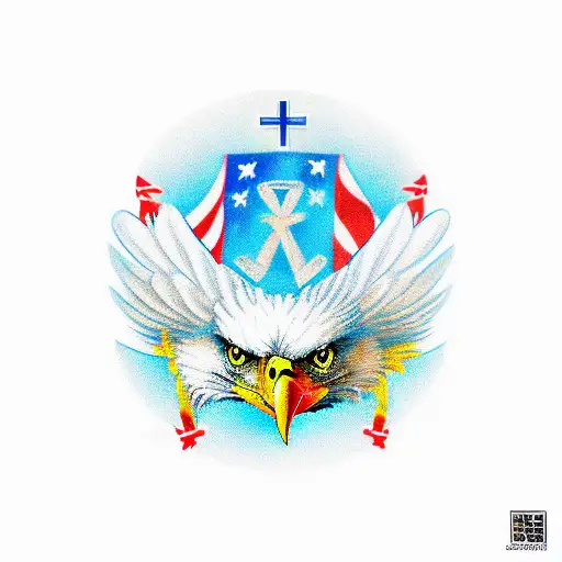 Eagle With Cross