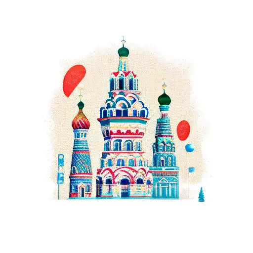 Russian Dolls Moscow Background