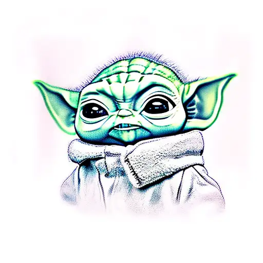 Baby Yoda Red