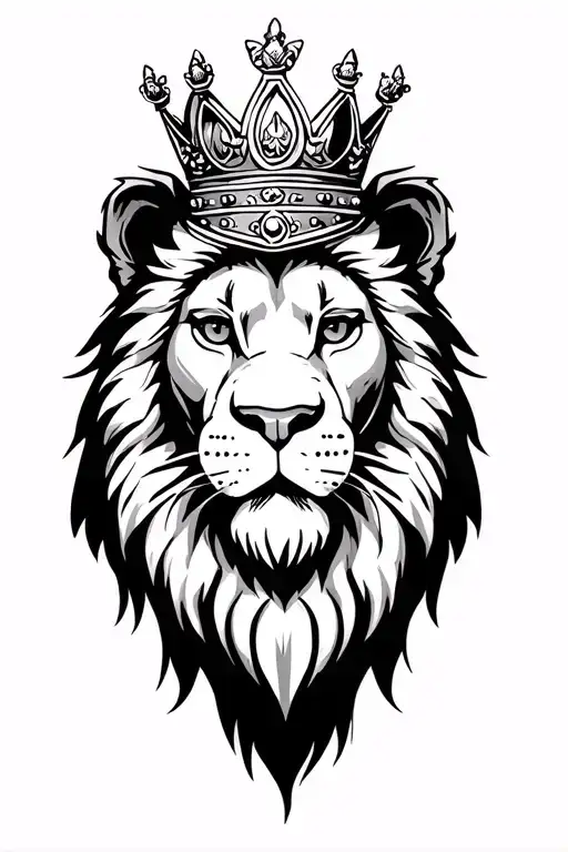 Lion Wearing A Crown