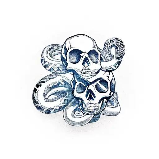 Skull And Snake