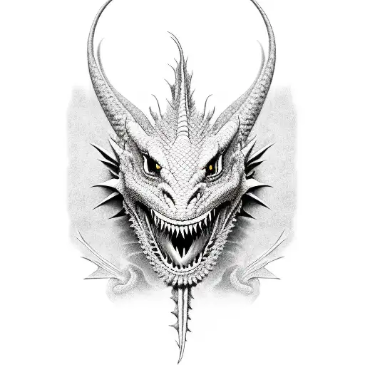 Dragon Black And White