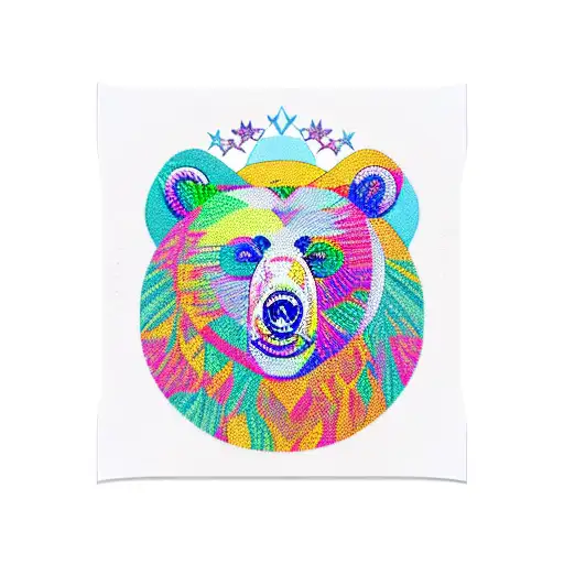 Abstract Bear Seamless Pattern