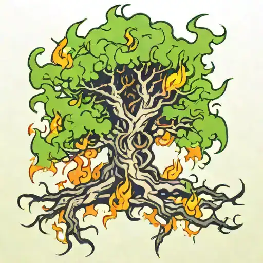 Tree Made Of Fire