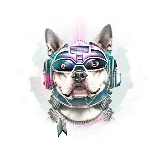 Cyberpunk Dog Warrior
