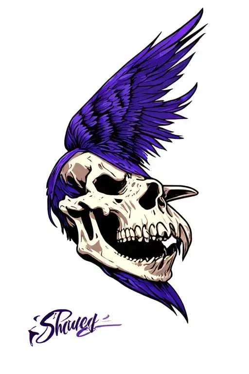 Raven Skull Face Morphing