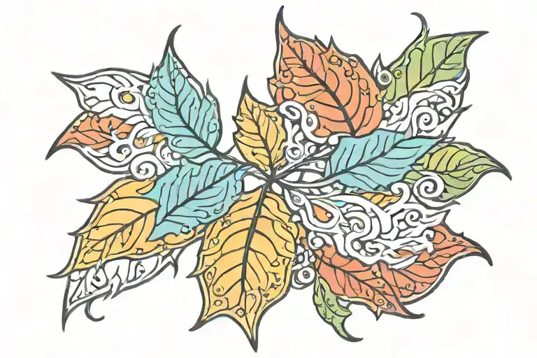 Leaf Filled With Union