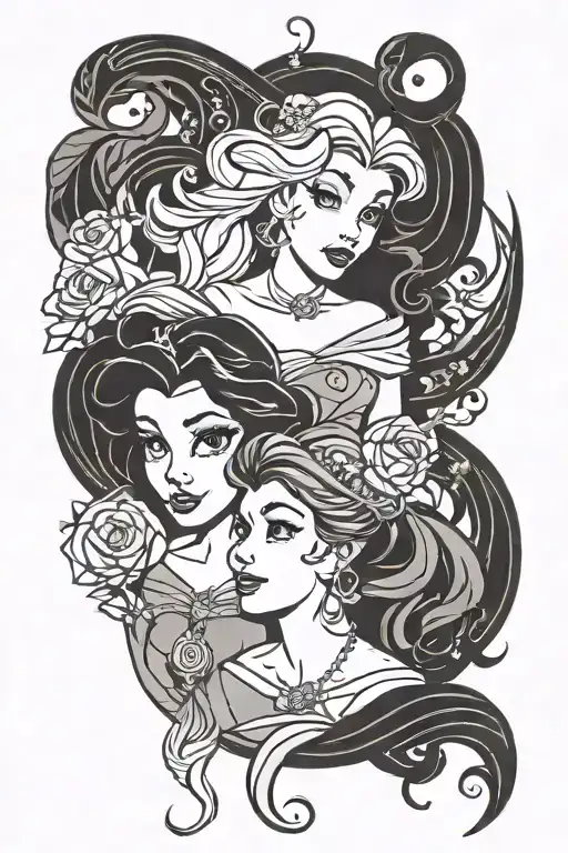 Disney Princesses Intertwined