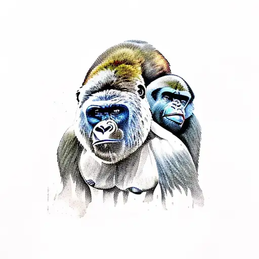 Gorilla Bear Faceoff