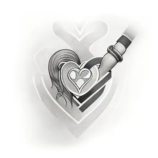 Design Grayscale Forearm Tattoo Symbolizing Love For My 2 Daughters Captu