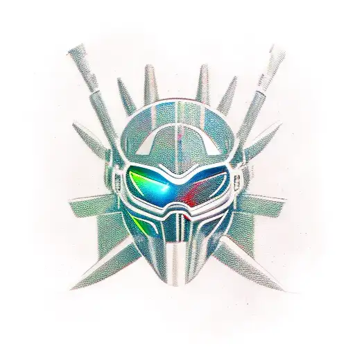 A Futuristic Warrior Riding A Bmw Motorcycle Through A Fantasy Landscape