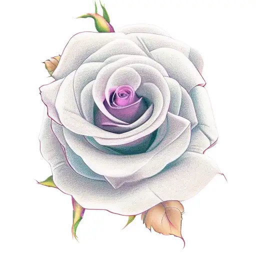 Morning Glory And Red Rose Bouquet