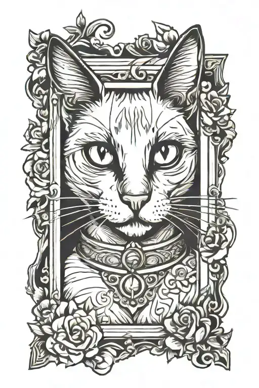 Siamese Cat In A Picture Frame