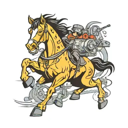 Mechanic Horse Running