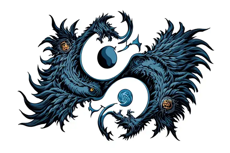 Chernobog And Belobog Gods Yin Yang Symbol