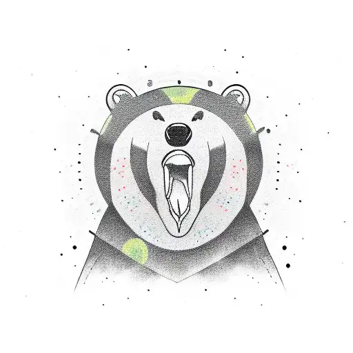 Bear Face And Besr Boddy In The Back