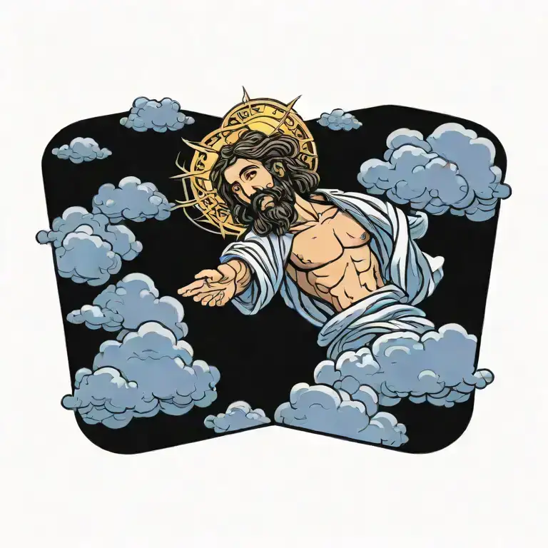 Clouds Surrounding Jesus Stripped