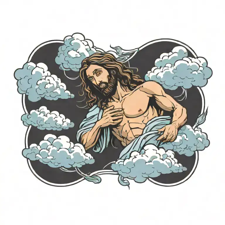 Clouds Surrounding Jesus Stripped