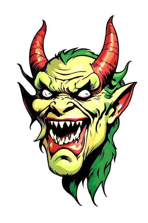 Evil Devil Head