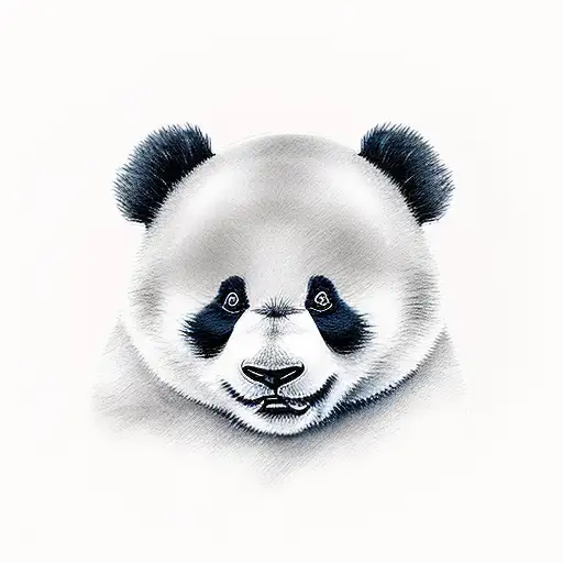 Panda Resembling Human Gerber Baby With Chubby Cheeks