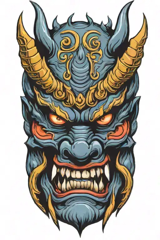 Scary Oni Mask