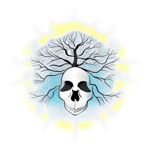 Tree Of Life In A Skull