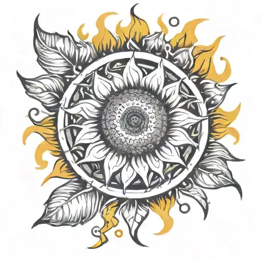 Sunflower Sun Fire
