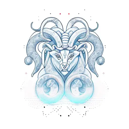 Aries And Taurus On A Single Design