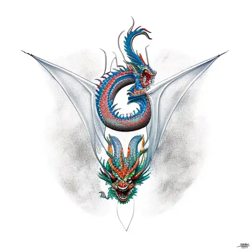 Dragon Alado Cuerpo Entero