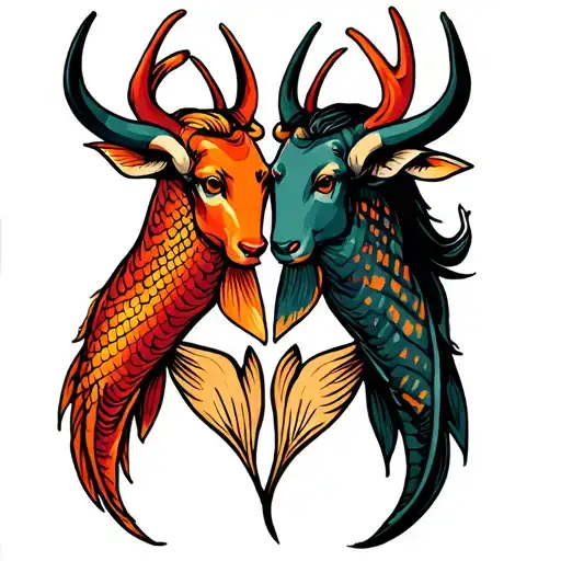 Pisces And Taurus Love Symbol