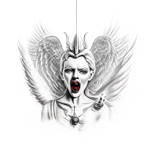 H With Devil And Angel Properties