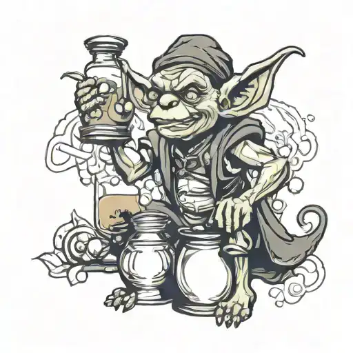 Female Goblin Potion Brewer
