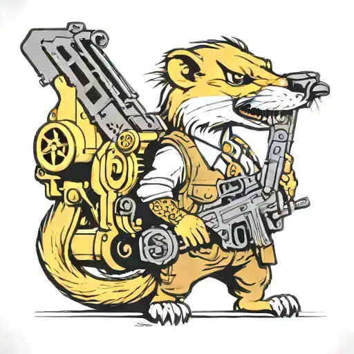 Weasel With Machine Gun