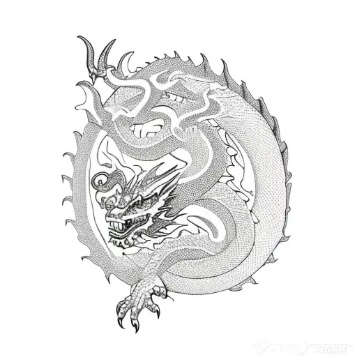 Dragon With 9 Stones