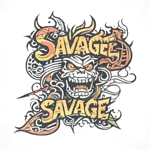 Savage Lettering Design