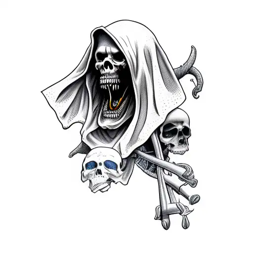 Grim Reaper Collecting Souls